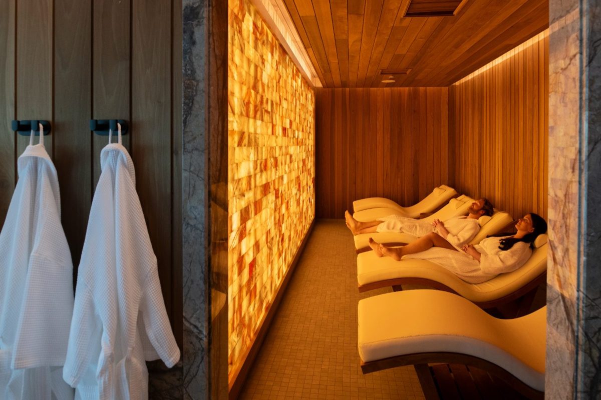 The salt lounge at the Spa at Fox Harb'r